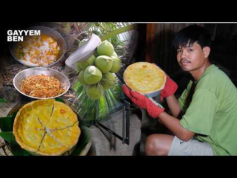 Making buko pie, cooking coconut noodles and chicken binakol | Young coconut 3 ways