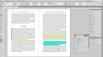 Blue highlighting in InDesign CC 2017