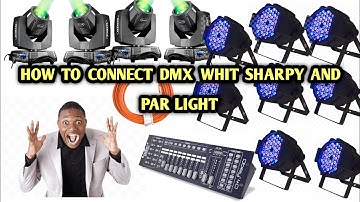 Dj light dmx connection settings | Jia sharpy light testing | Par light to dmx connection Vedio