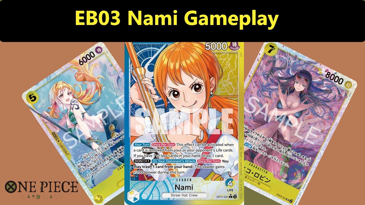 EB03Nami Gameplay: Nami vs Kaido, Jimbee, Boa