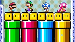 Mario Maker Multiplayer 1v1v1v1 Like Never Before