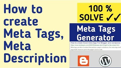 How to create Good Meta tags & Description For Blogger, WordPress or website in Hindi | Meta tags
