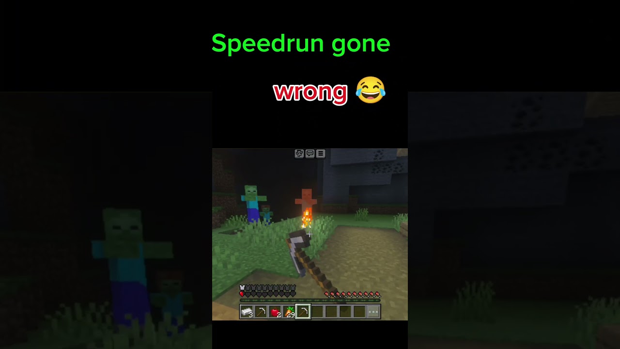 One Mistake Ruined the Entire Speedrun 💀I Tried to Speedrun Minecraft… Bad Idea 😂