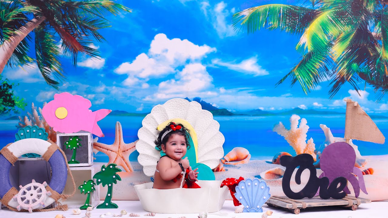 First birthday photoshoot cake smash idea outdoor shoot