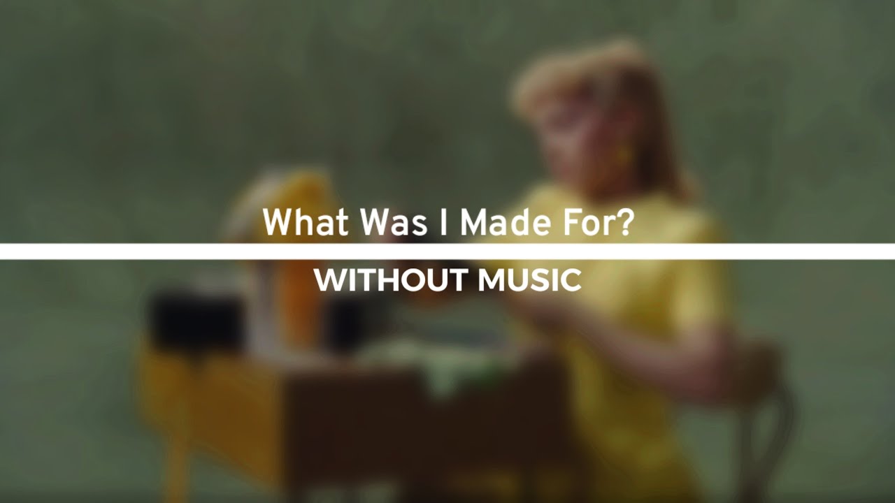 Billie Eilish - What Was I Made For? (Lyric Video) مترجمة | بدون موسيقى