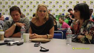 Celebrity Norman Reedus, Laurie Holden, Gale A Hurd Interview Part 2 - Walking Dead Season 2 Wealth
