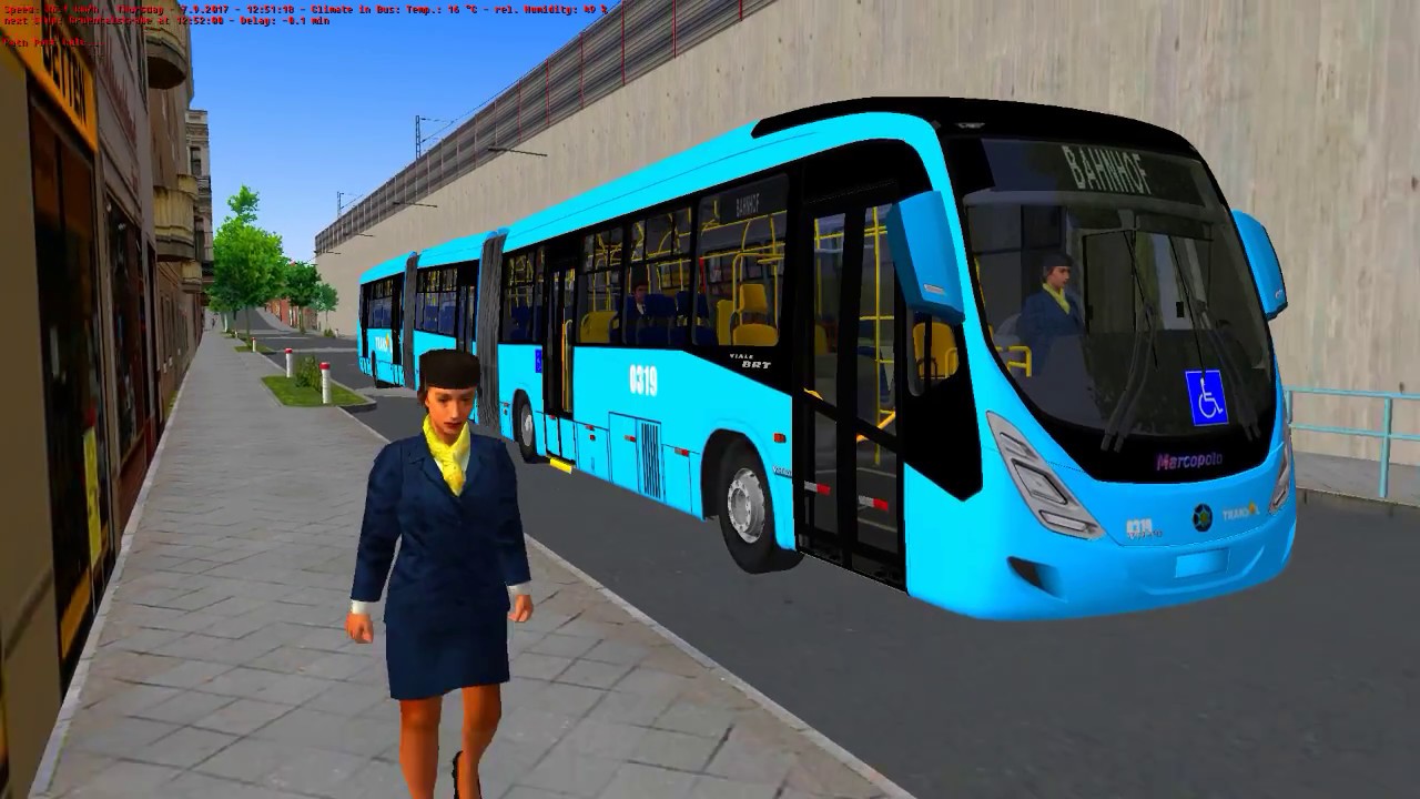 [OMSI 2]  Marcopolo Viale BRT Biarticulado Volvo B340M -  Winsenburg 2015 LM4 + G27 #OMSI2 #OMSI