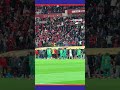 لحظة انسحاب لاعبي المنتخب السنغالي من ملعب المباراة