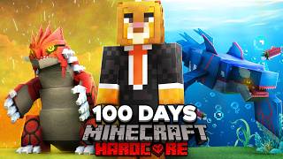 I Spent 100 Days in COBBLEMON in Hardcore Minecraft