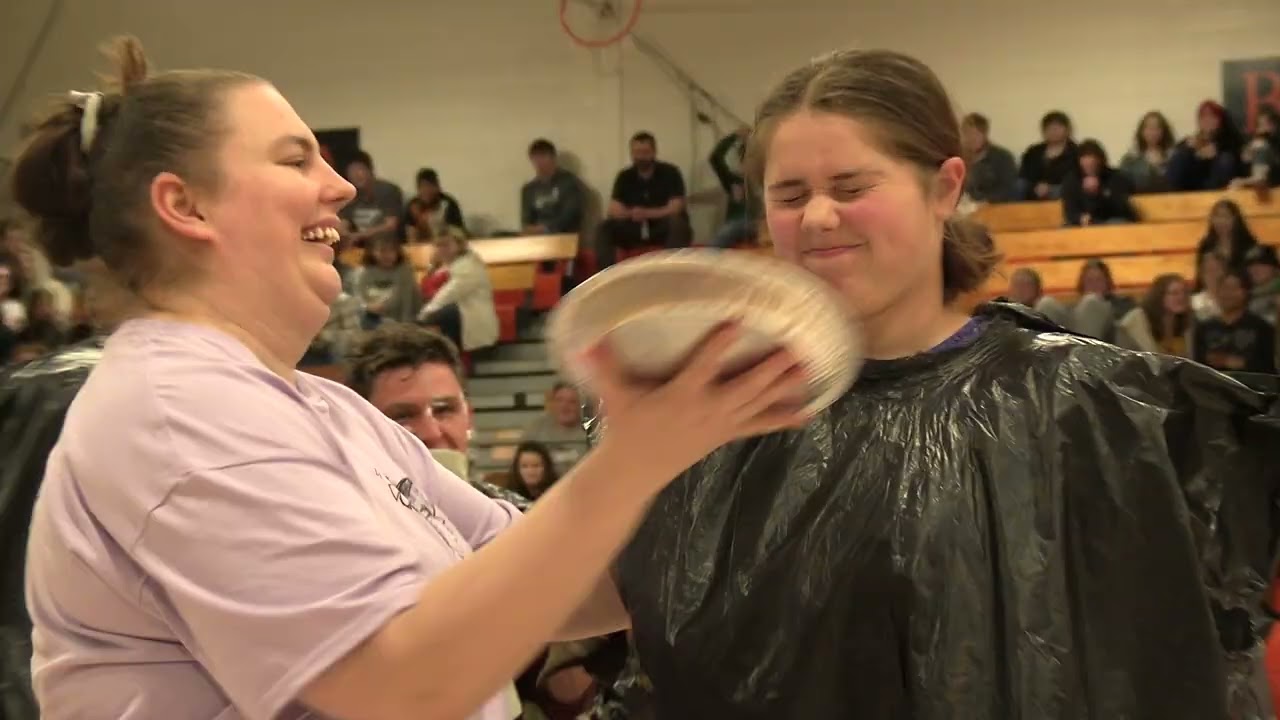 Sturgis High School Teachers vs. Students week Pie in the Face 2023