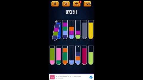 Water Sort Puzzle - Color Liquid Sorting Game Level 913 Solution