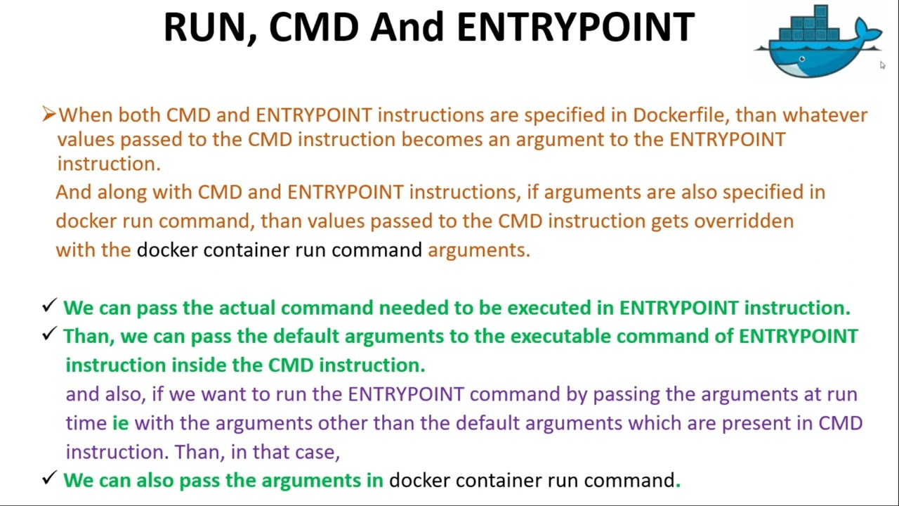 25 Dockerfile RUN vs CMD vs ENTRYPOINT Instructions | #VERY IMPORTANT FOR  BEGINNER | NoTOPaidCourse - YouTube
