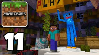 Minecraft: Pocket Edition - Gameplay Walktrough Part 11 - HUGGY WUGGY Horror Map