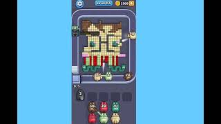 Pixel Flow Level 155. Walkthrough Gameplay