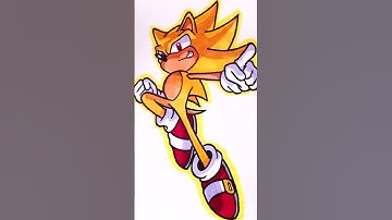 Super Sonic Hand-Drawn and Animated with AI 🤯 | #shorts