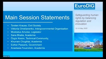 EuroDIG 2025 · Main Topic 5 | The Age Verification Dilemma ... (video fixed)