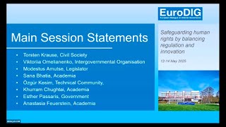 Details EuroDIG 2025 · Main Topic 5 | The Age Verification Dilemma ... (video fixed) Guide