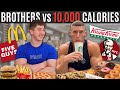 BROTHERS vs 10,000 CALORIE CHALLENGE!