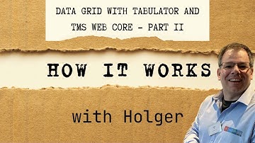Data grid with Tabulator and TMS WEB Core - Part 2