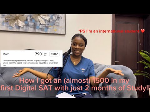 790 Sat Math Digital SAT| How I got an (almost) 1500 (790 in Math!) as an ...