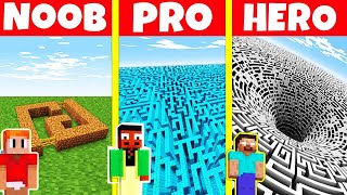 LABYRINTHE DE NOOB vs DE PRO vs HACKER MINECRAFT !!