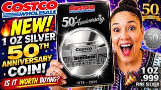 🔥 Costco’s NEW 1 Oz Silver 50th Anniversary Coin… Is It Worth Buying? 🥈