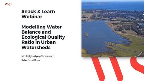 Modelling Water Balance and Ecological Quality Ratio in Urban Watersheds