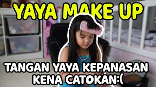 TUTORIAL MAKEUP DARI YAYA... TANGAN YAYA KEPANASAN KENA CATOKAN RAMBUT!!! | JAMILO TV