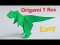 How to make Origami  T- Rex, step by step tutorial