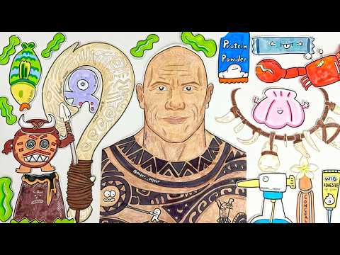 [PAPER ASMR] Moana Maui Makeover: Maui’s Transformation! From Waxing to Perm, Stone Massage Spa Care thumbnail