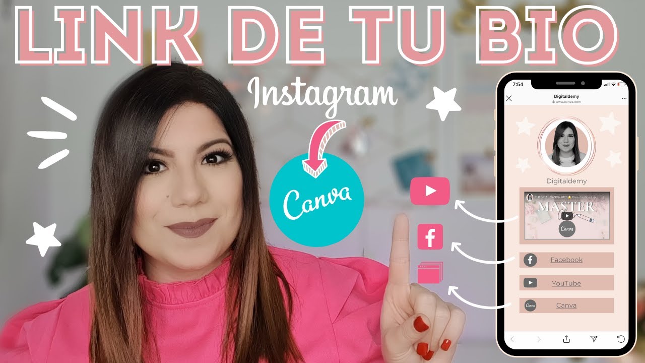CÓMO HACER UN LINKTREE CON CANVA ⭐️ Múltiples enlaces en tu BIO de ...