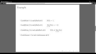 Continuity - Graphical Example