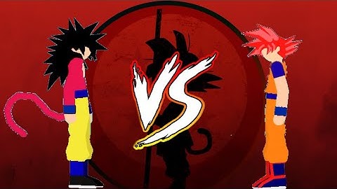 Ssj4 vs ssg goku stick nodes animation