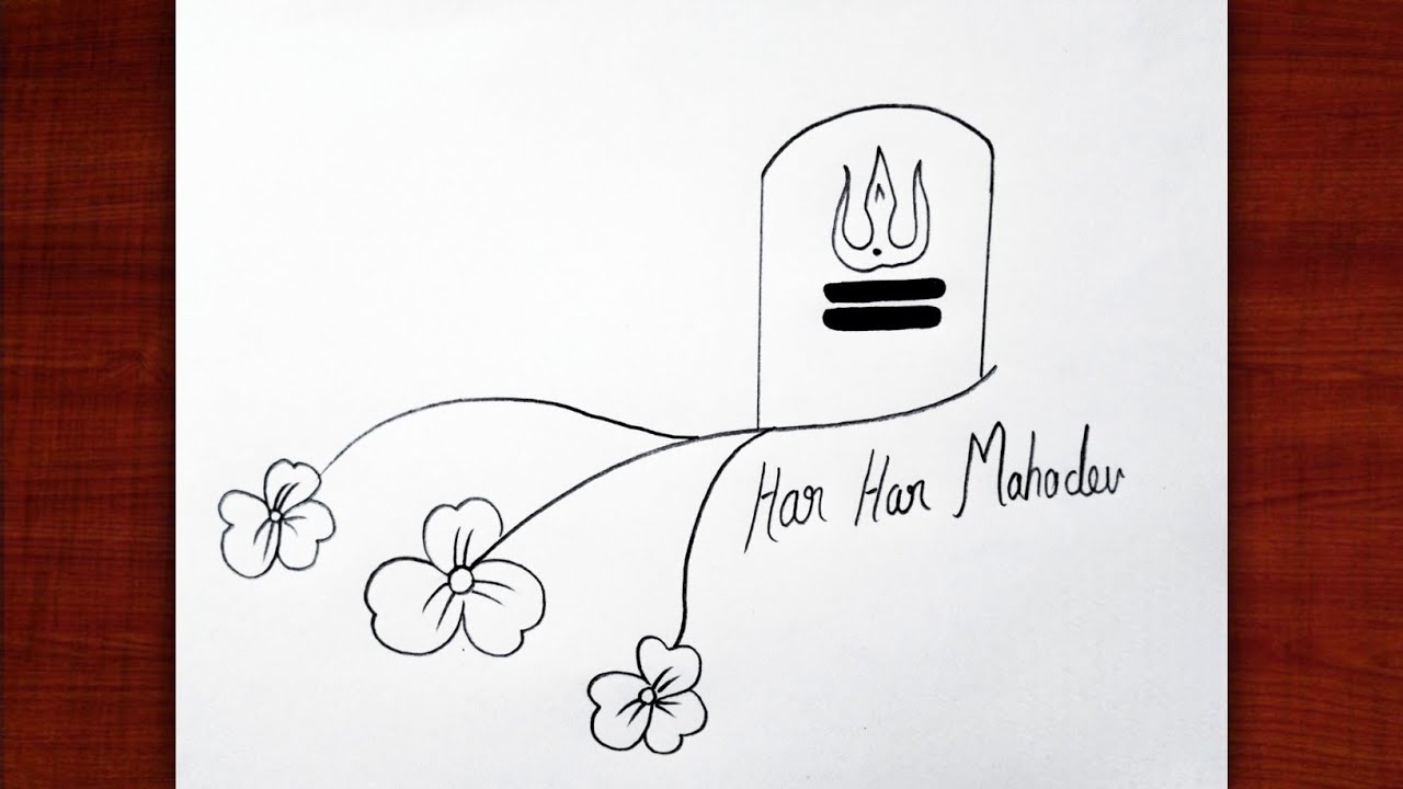 Shivling Of Lord Shiva Drawing | Shivling Pencil Drawing Step By Stap For Beginners | 