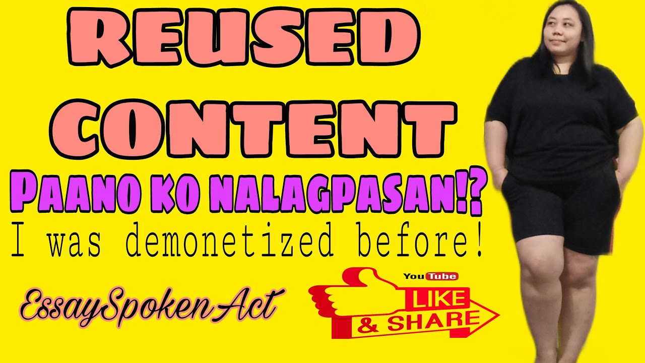 CHANNEL DEMONETIZATION - TIPS TO AVOID IT | Essay Spoken Act