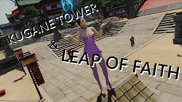 FF XIV - Kugane Tower Jumping Puzzle + Leap of Faith to Lamppost