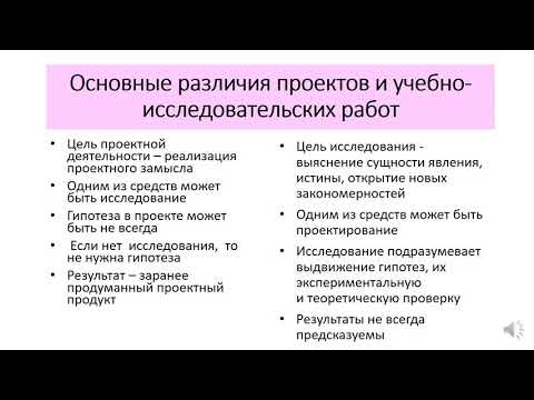 Проектная и учебно-исследовательская деятельность в школе №1