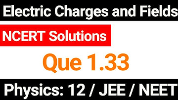 Physics 12th NCERT Solutions Chapter 1 Question 1.33