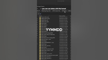 Auto Arrange your files with this naming method.