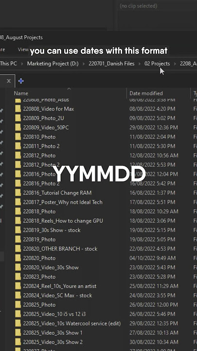 Auto Arrange your files with this naming method.