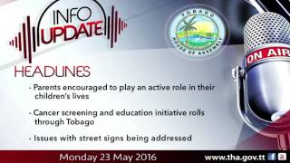THA's Info Update Monday 23 May 2016