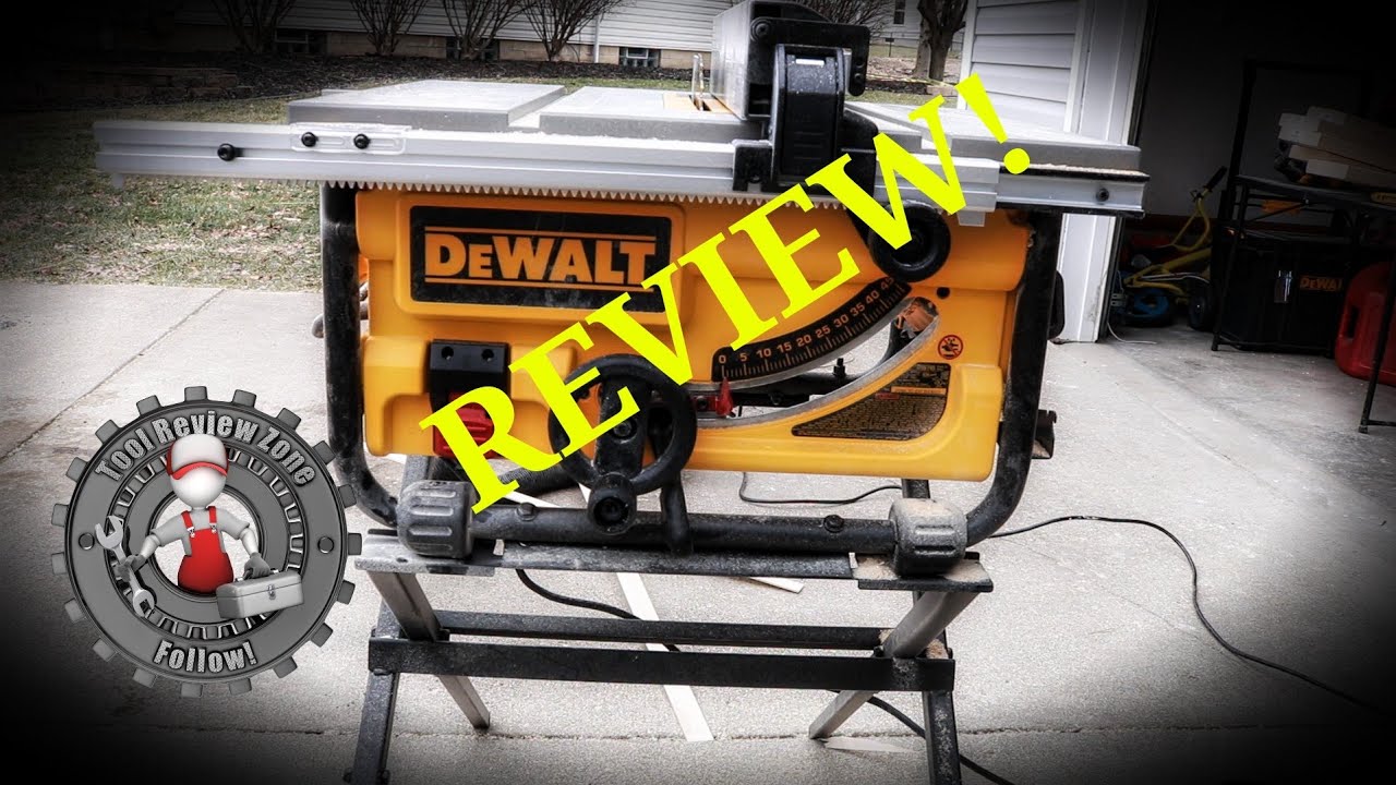 DEWALT 15-Amp Corded 10 in. Compact Job Site Table Saw REVIEW! DW745S  #tablesaw #toolreviews #tool - YouTube