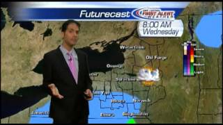 Tuesday morning weather forecast for April 8th 2014