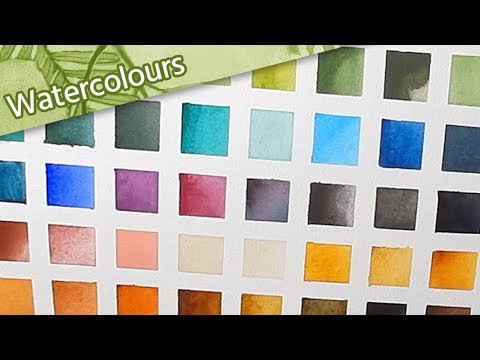 🎨 Swatching my Updated Watercolour Collection 🖌 // Mary Sanche