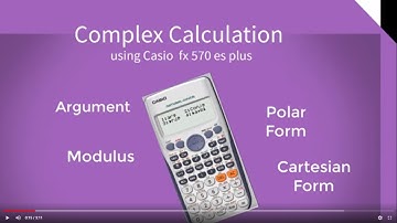 Complex Calculation Using Casio 570 es plus
