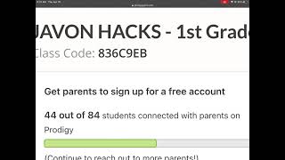 Join prodigy with this classcode I will hack it and tell u when it is hacked so join