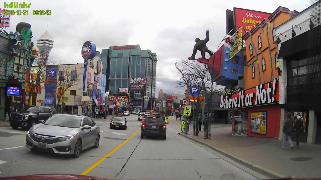 Driving on Victoria Ave to Clifton Hill, Niagara Falls Ontario YouTube