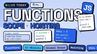 JavaScript Functions, Scope & Hoisting Explained | Live Class | Pie Coding Schools