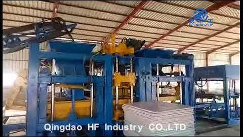 QT12-15F block making machine working video in Pakistan