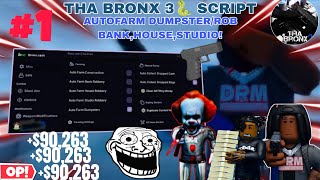Tha Bronx 3🐍 OP Latest Script Auto Rob Bank/House/Studio,Dupe Inventory🔥,Kill-Player😎,Aimbot & More🤩